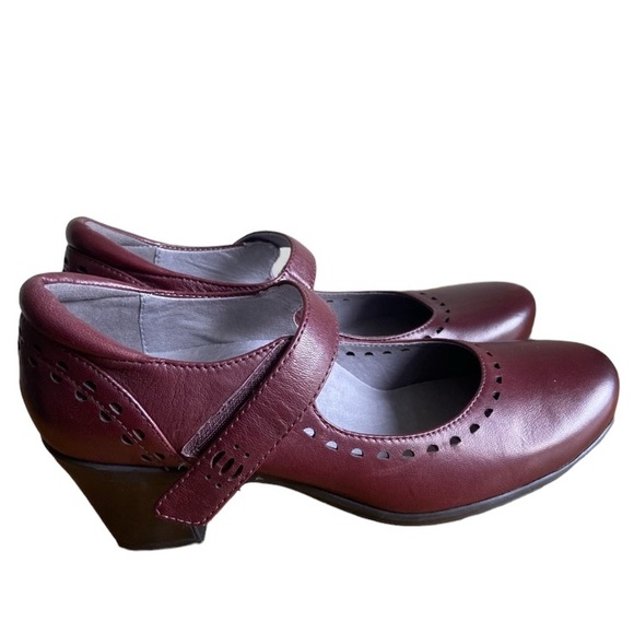 Abeo B.I.O. System Penny Leather Heeled Mary Jane Shoes Size 8 Neutral - Picture 5 of 15